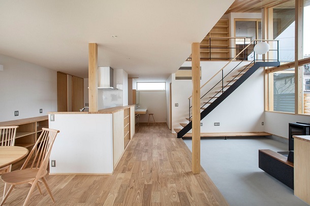 岡本和樹建築設計事務所で建てられるデザイン住宅の施工事例2