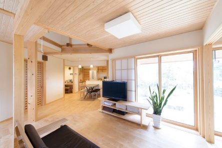 家守で建てられるデザイン住宅の施工事例1